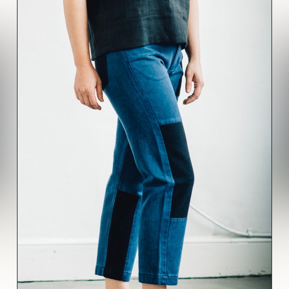 You Must Create YMC London Patchwork Boyfriend Jeans sz 6